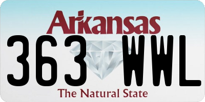 AR license plate 363WWL