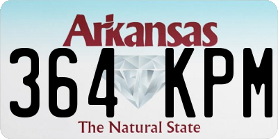 AR license plate 364KPM