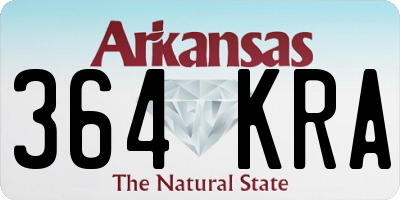 AR license plate 364KRA