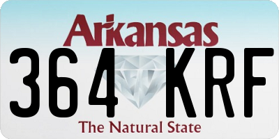 AR license plate 364KRF