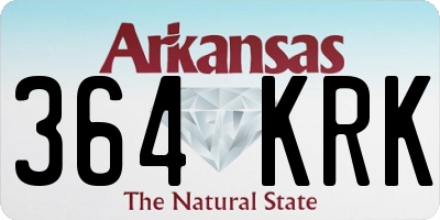 AR license plate 364KRK