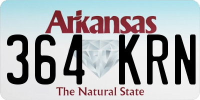 AR license plate 364KRN