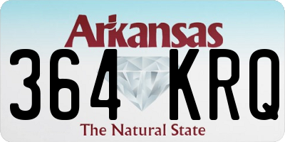 AR license plate 364KRQ