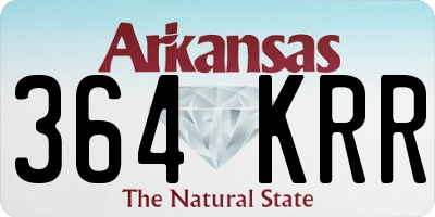 AR license plate 364KRR