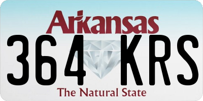 AR license plate 364KRS