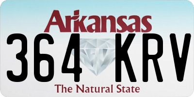 AR license plate 364KRV