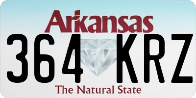 AR license plate 364KRZ