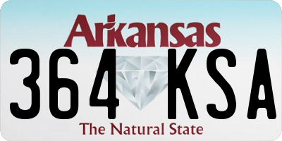 AR license plate 364KSA