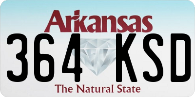 AR license plate 364KSD