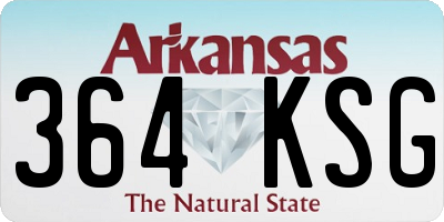 AR license plate 364KSG