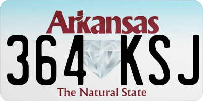 AR license plate 364KSJ