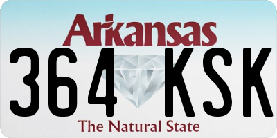 AR license plate 364KSK