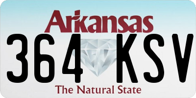 AR license plate 364KSV