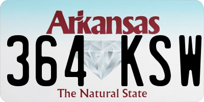 AR license plate 364KSW