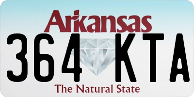 AR license plate 364KTA