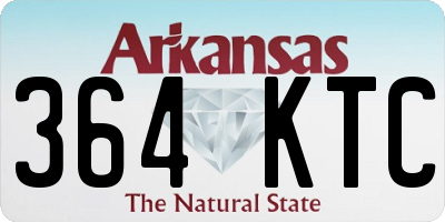 AR license plate 364KTC