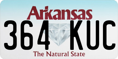 AR license plate 364KUC