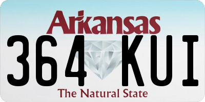 AR license plate 364KUI