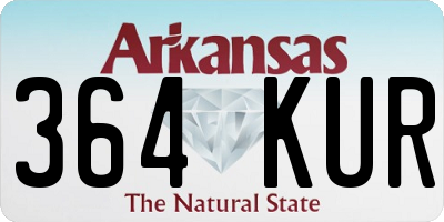 AR license plate 364KUR