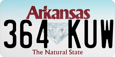 AR license plate 364KUW