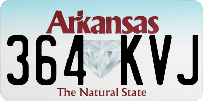 AR license plate 364KVJ