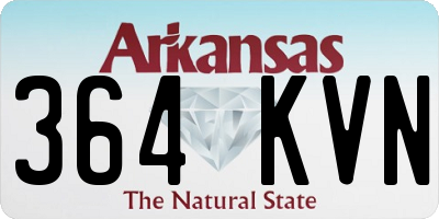 AR license plate 364KVN