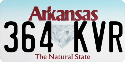 AR license plate 364KVR