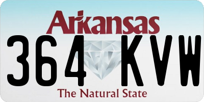AR license plate 364KVW