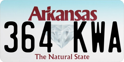 AR license plate 364KWA