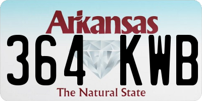 AR license plate 364KWB