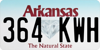 AR license plate 364KWH