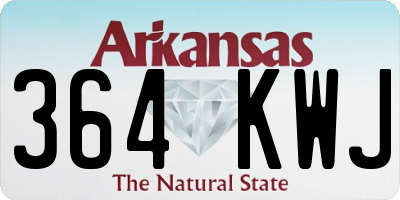 AR license plate 364KWJ