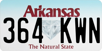 AR license plate 364KWN