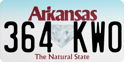 AR license plate 364KWO
