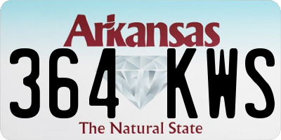 AR license plate 364KWS