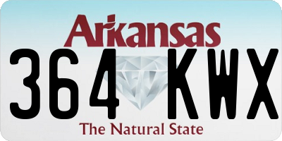 AR license plate 364KWX