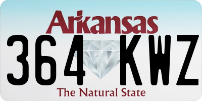 AR license plate 364KWZ