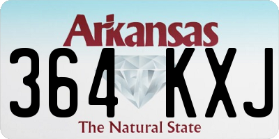 AR license plate 364KXJ