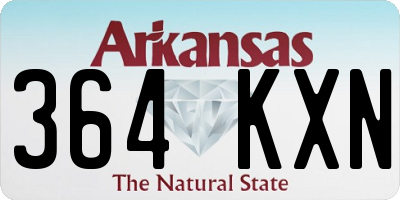AR license plate 364KXN