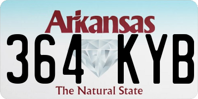 AR license plate 364KYB