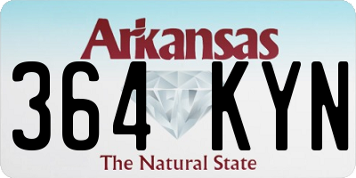 AR license plate 364KYN