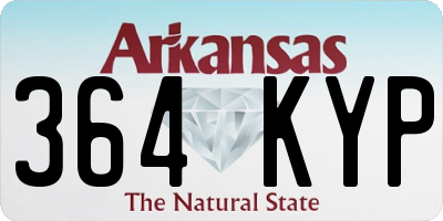 AR license plate 364KYP