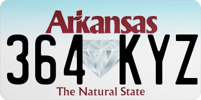 AR license plate 364KYZ