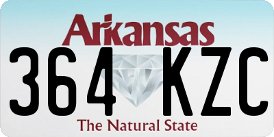 AR license plate 364KZC