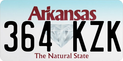 AR license plate 364KZK