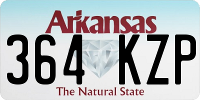 AR license plate 364KZP