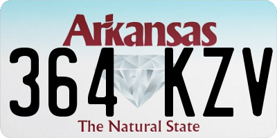 AR license plate 364KZV