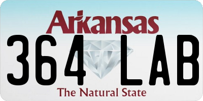 AR license plate 364LAB
