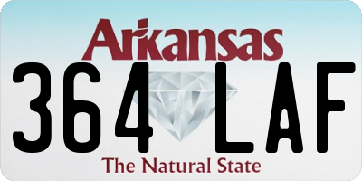 AR license plate 364LAF