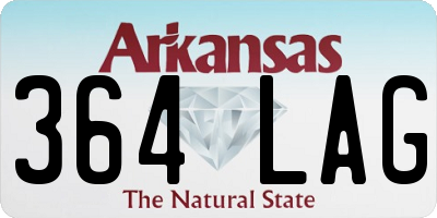 AR license plate 364LAG